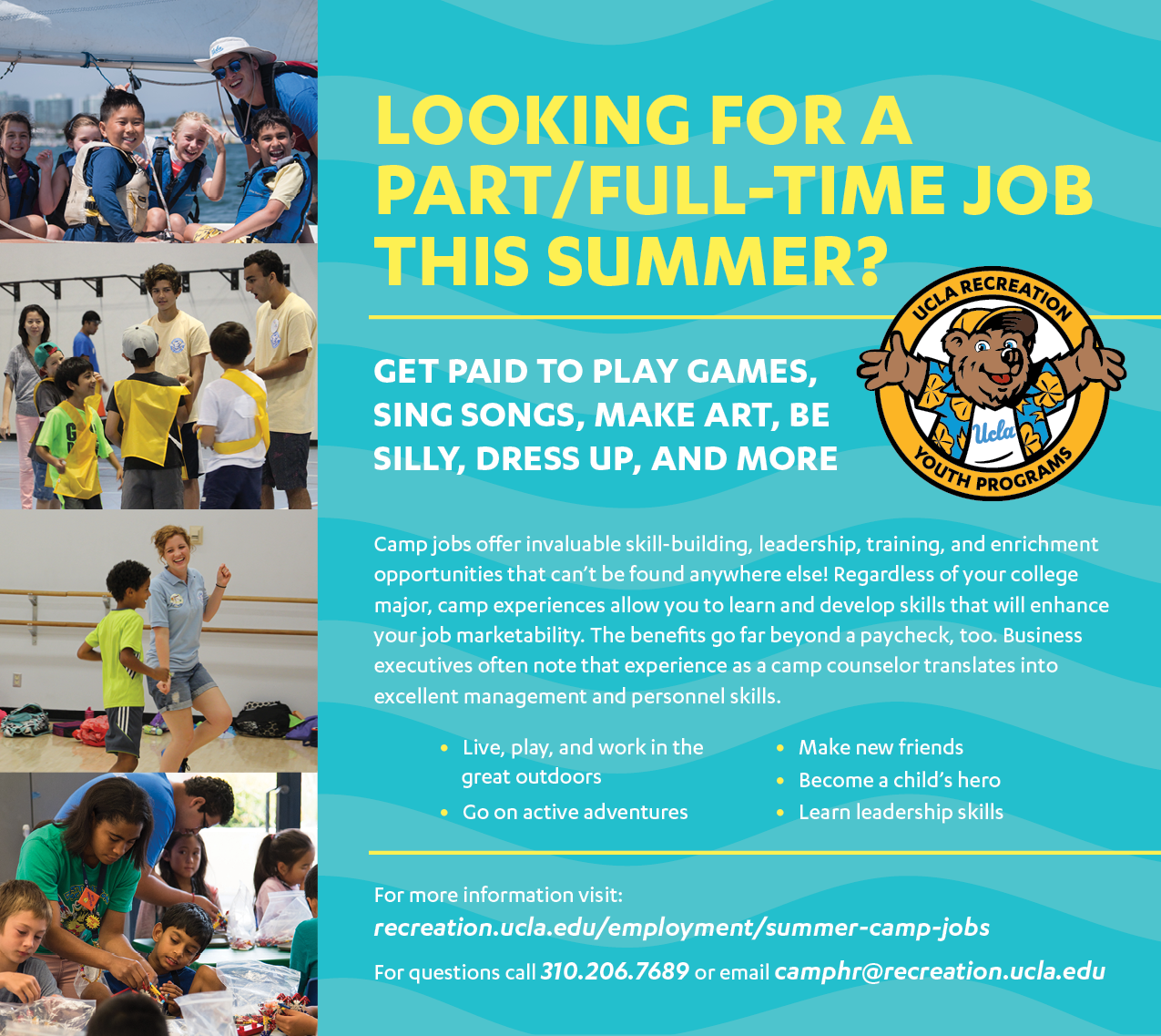 Summer Camp Jobs Ucla Recreation