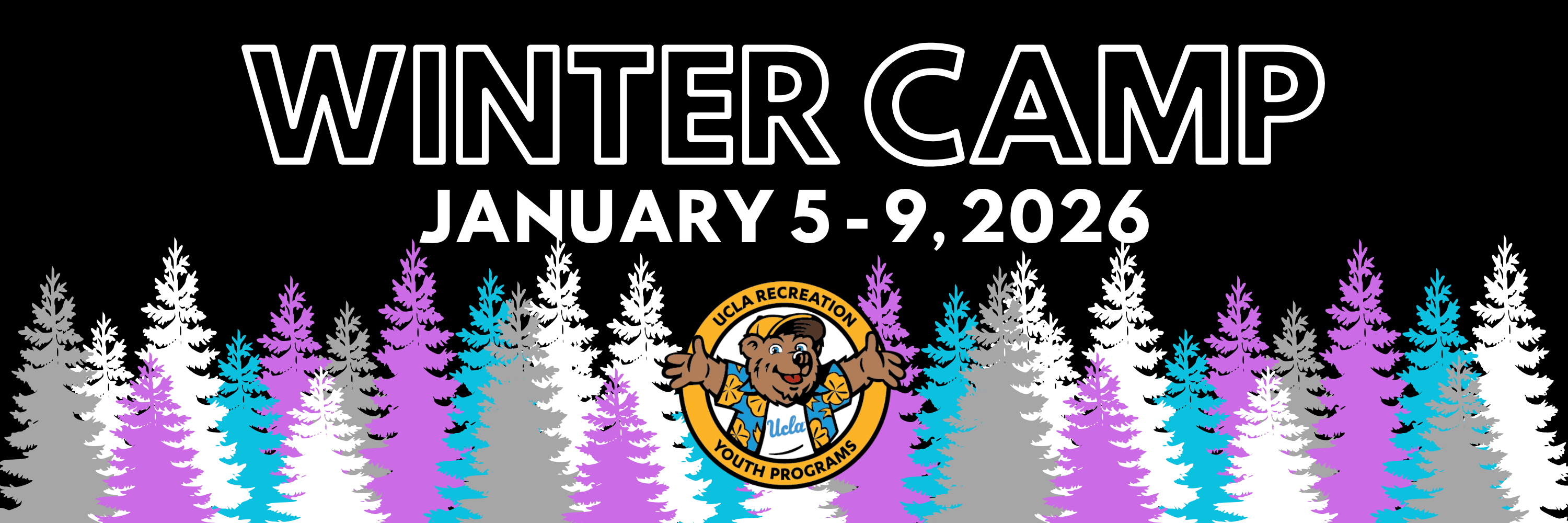 winter camp january 5-9 2026 graphic and youth and family programs logo