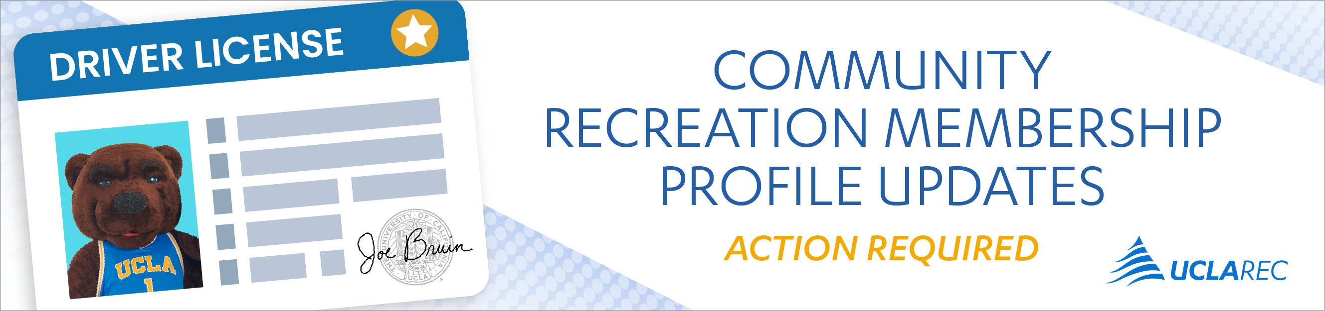 Community Recreation Membership Profile Updates