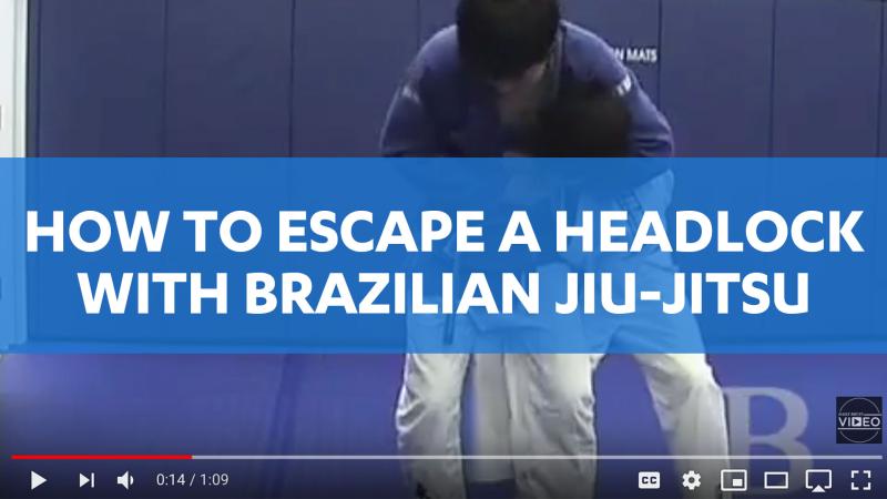 How to escape a headlock with Brazilian jiu-jitsu