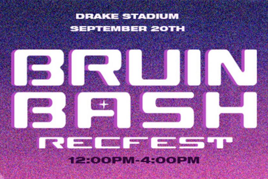 Bruin Bash Rec Fest, Drake Stadium, September 20, 12pm-4pm
