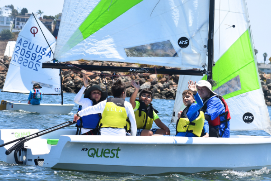 kids out on a sailboat