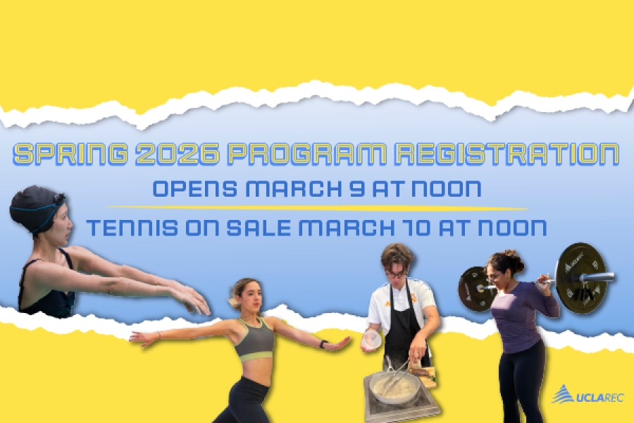 Spring 2026 program registration opens March 9 at Noon. Tennis on sale March 10 at Non.