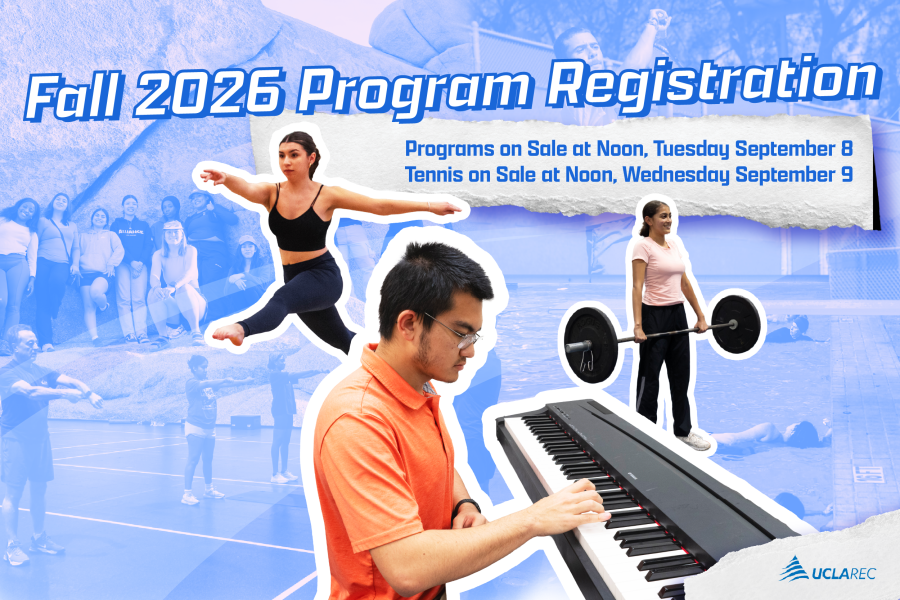 Fall 2026 Program Registration. Programs on sale at noon, Tuesday, September 8. Tennis on sale at noon, Wednesday, September 9.