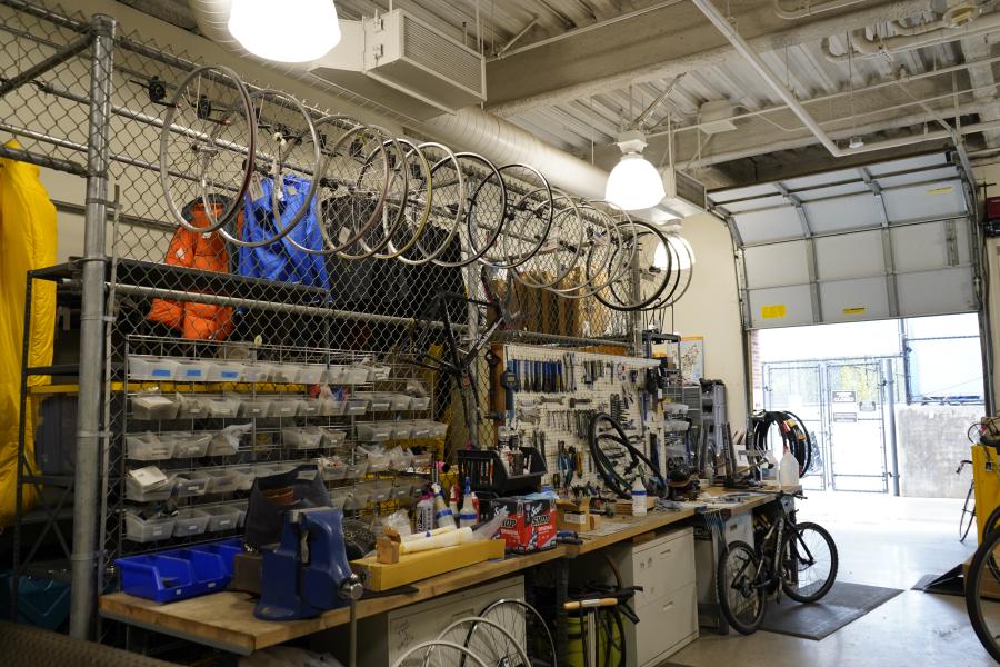 Bike wheels and bike workshop tools